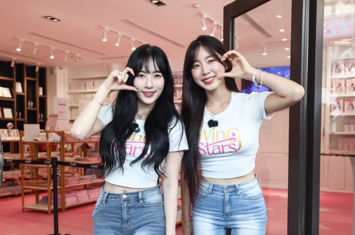 Wing Stars安芝儇、Mingo人氣韓援合體 ，化身一日店長掀起粉絲應援潮